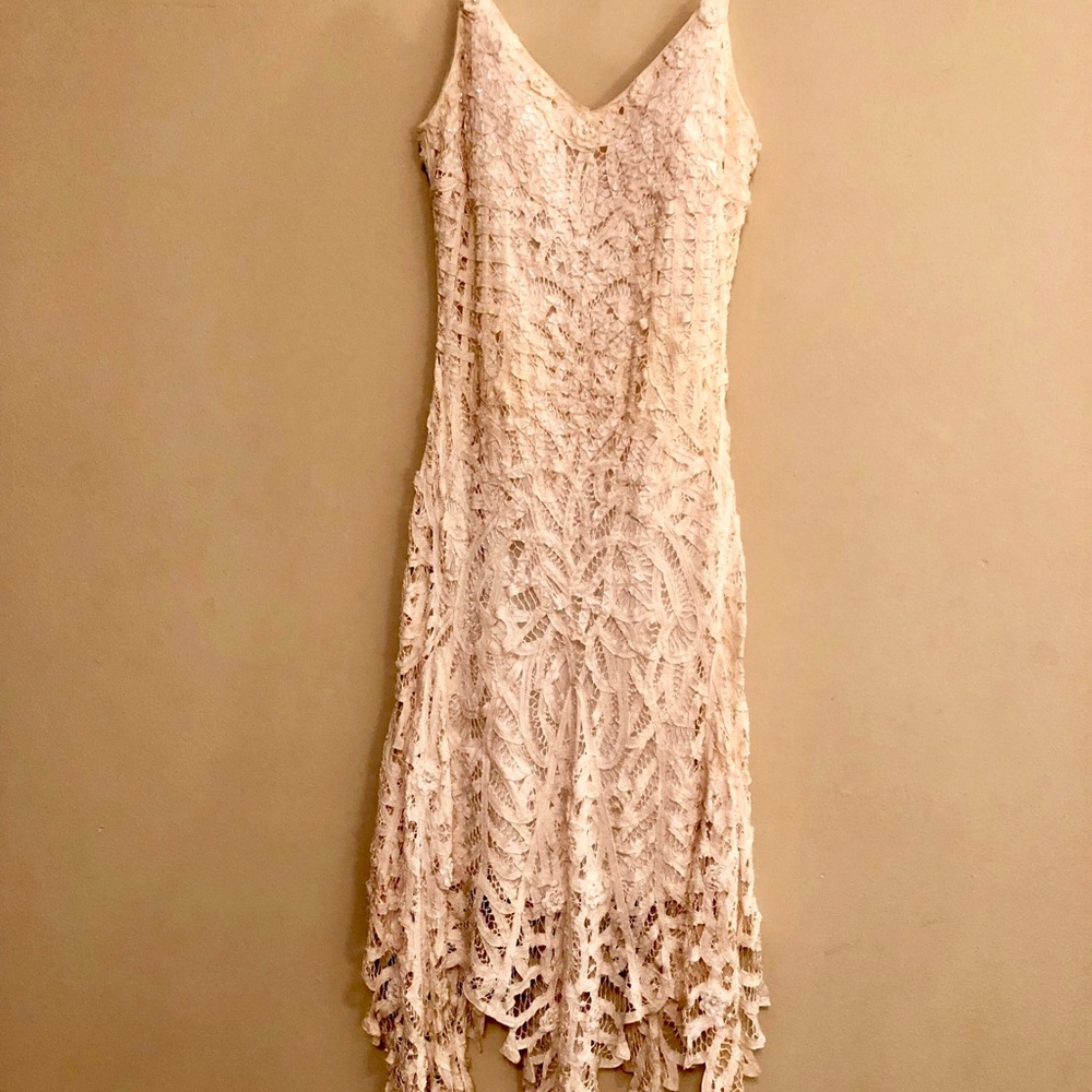 Intricate detail white dress